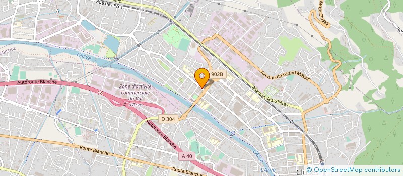 localisation de l'entreprise MONSIEUR AFRED DETRAZ  CLUSES