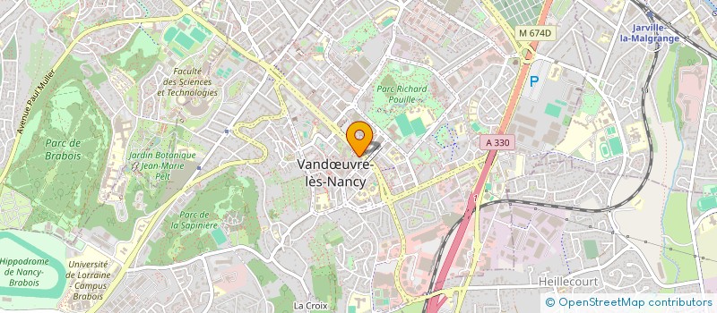 localisation de l'entreprise MONSIEUR AFROUNE ADJAOUT  VANDUVRE-LES-NANCY