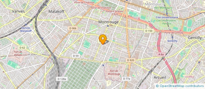 localisation de l'entreprise MONSIEUR AFROZA HOSSAIN  MONTROUGE