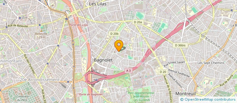 localisation de l'entreprise MONSIEUR AGHA GULL HABIBI à BAGNOLET
