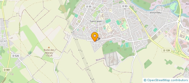 localisation de l'entreprise MONSIEUR AGHILAS BENADJAOUD  BEAUVAIS