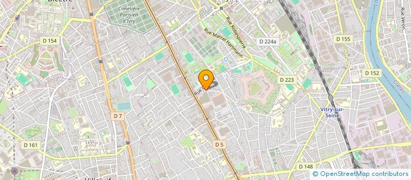 localisation de l'entreprise MONSIEUR AGHILAS BENALI  VITRY-SUR-SEINE