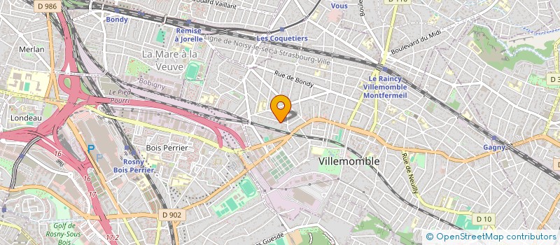 localisation de l'entreprise MONSIEUR AGHILAS HABECHE à VILLEMOMBLE