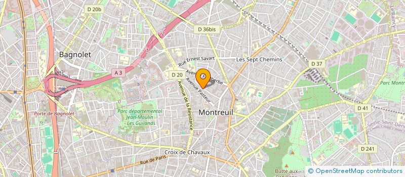 localisation de l'entreprise MONSIEUR AGHILAS MAZANI  MONTREUIL