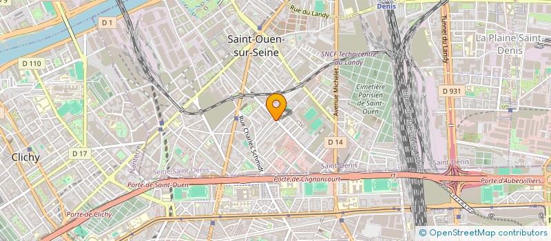 localisation de l'entreprise MONSIEUR AGHILES ABBACHE à SAINT-OUEN-SUR-SEINE