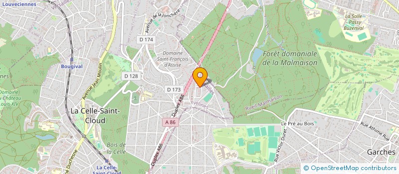 localisation de l'entreprise MONSIEUR AGIM ASLLANAJ  LA CELLE-SAINT-CLOUD