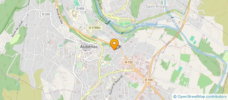 localisation de l'entreprise MONSIEUR AGNES MAHIEUX à AUBENAS