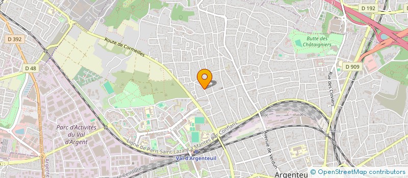 localisation de l'entreprise MONSIEUR AGOSTINHO DA CUNHA RIBEIRO  ARGENTEUIL