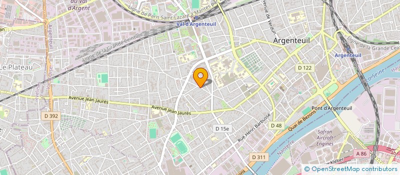 localisation de l'entreprise MONSIEUR AGOSTINHO DA SILVA COELHO  ARGENTEUIL