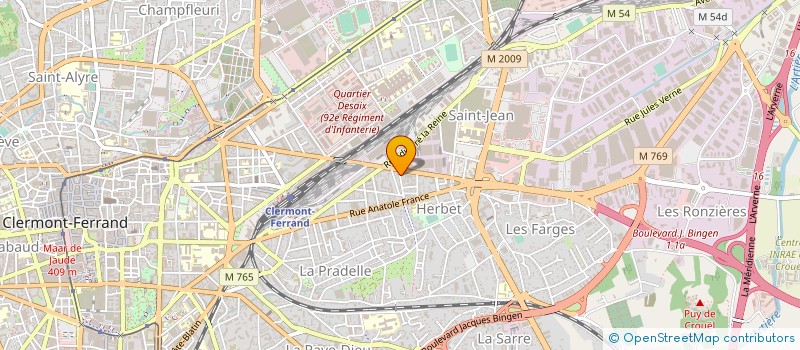 localisation de l'entreprise MONSIEUR AGOSTINHO MONTEIRO  CLERMONT-FERRAND