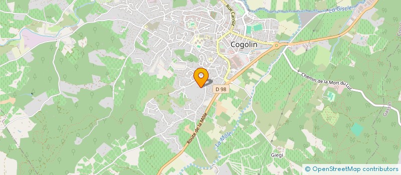 localisation de l'entreprise MONSIEUR AGOSTINHO REIS LOPES  COGOLIN