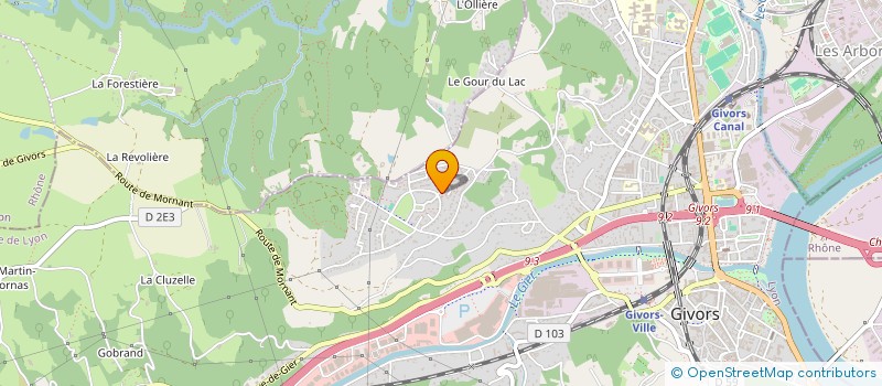 localisation de l'entreprise MONSIEUR AGOSTINHO RIBEIRO FERNANDES  GIVORS