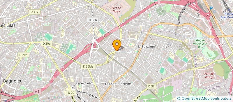 localisation de l'entreprise MONSIEUR AGOSTINO BROCHADO à MONTREUIL