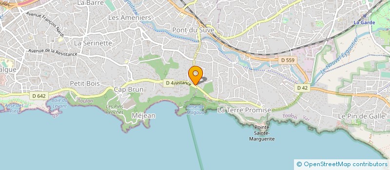 localisation de l'entreprise MONSIEUR AGOSTINO PECORA  TOULON