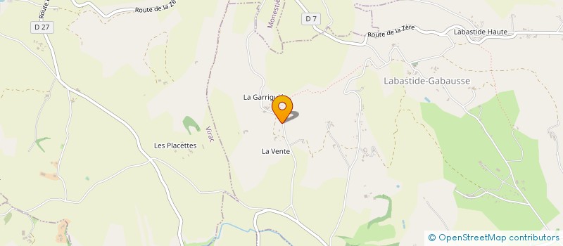 localisation de l'entreprise MONSIEUR AGOSTINO SIBILIA  LABASTIDE-GABAUSSE