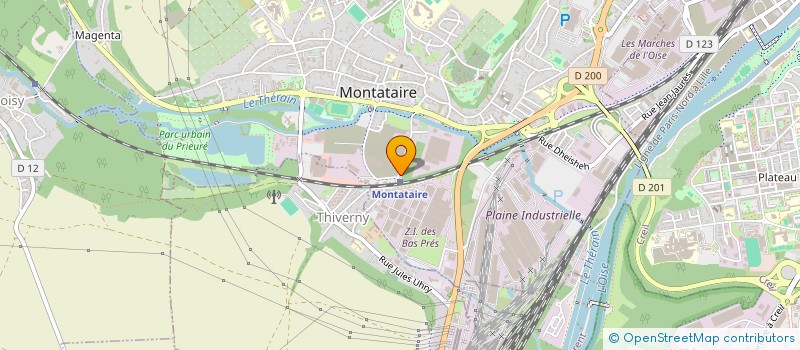 localisation de l'entreprise MONSIEUR AGUIBOU BA  MONTATAIRE