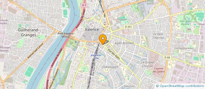 localisation de l'entreprise MONSIEUR AGUIBOU SOW  VALENCE