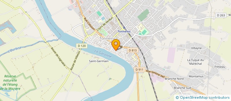 localisation de l'entreprise MONSIEUR AGUIBOU TRAORE  TONNEINS