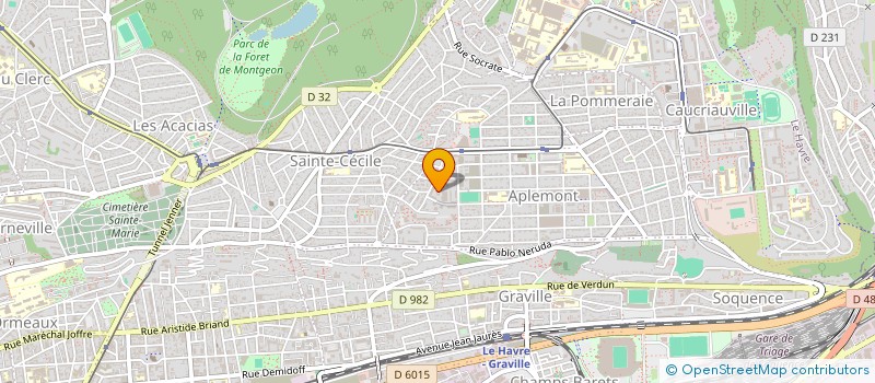 localisation de l'entreprise MONSIEUR AGUINELLO GOMIS à LE HAVRE
