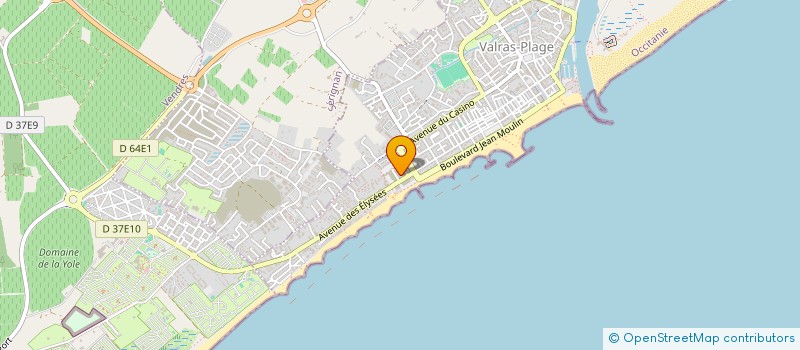 localisation de l'entreprise MONSIEUR AGUSTIN UZABAL  VALRAS-PLAGE