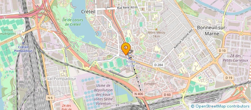 localisation de l'entreprise MONSIEUR AHAMADA KASSIM  CRETEIL