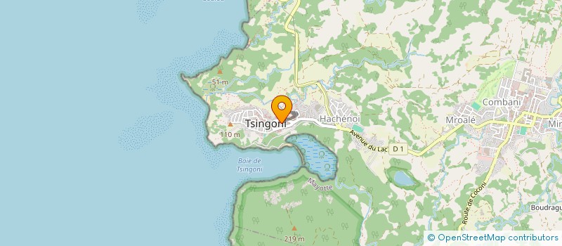 localisation de l'entreprise MONSIEUR AHAMADA SOULAIMANA à TSINGONI