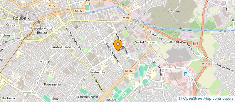 localisation de l'entreprise MONSIEUR AHAMADOU CHATTY  WATTRELOS