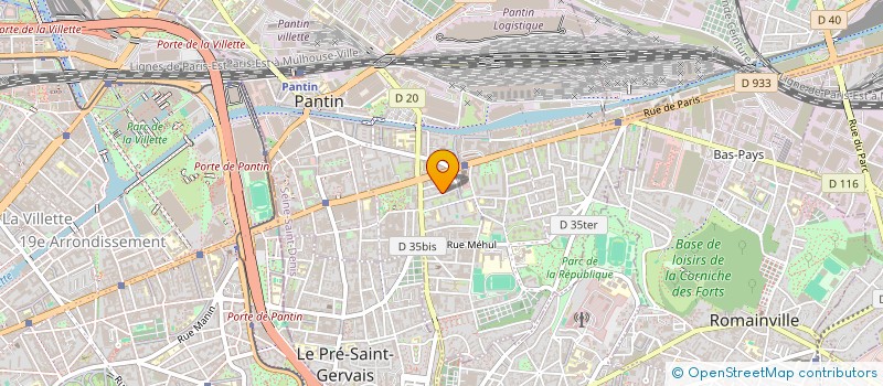 localisation de l'entreprise MONSIEUR AHAMED SALMAN MOHAMED NASOORDEEN à PANTIN