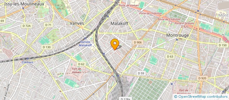 localisation de l'entreprise MONSIEUR AHAMED SOLTAN  MALAKOFF