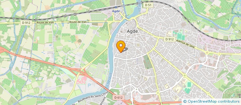 localisation de l'entreprise MONSIEUR AHCEN BOULEHOUAT  AGDE