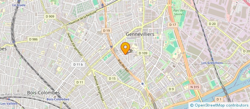 localisation de l'entreprise MONSIEUR AHCEN MEHARGA à GENNEVILLIERS