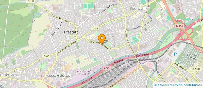 localisation de l'entreprise MONSIEUR AHCENE ADRAR  PFASTATT