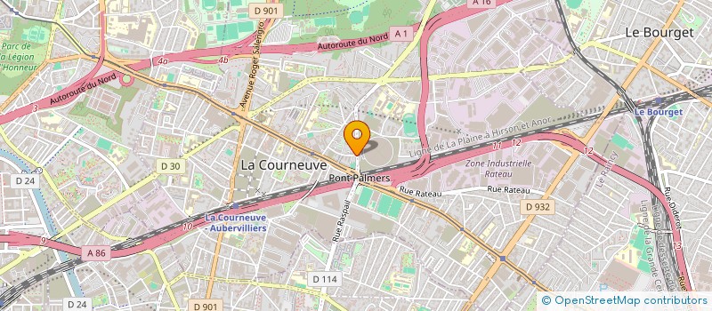 localisation de l'entreprise MONSIEUR AHCENE AKKACHE à LA COURNEUVE