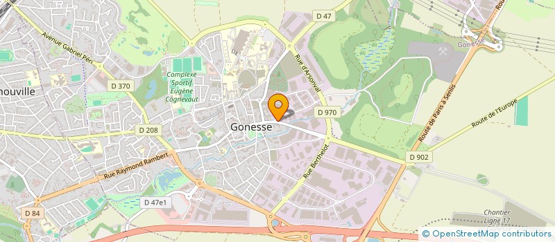 localisation de l'entreprise MONSIEUR AHCENE BACHIR CHERIF à GONESSE