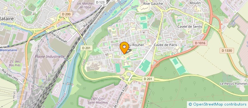 localisation de l'entreprise MONSIEUR AHCENE BAOUR  CREIL