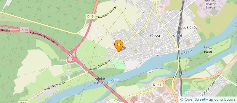 localisation de l'entreprise MONSIEUR AHCENE BENAMER  OISSEL