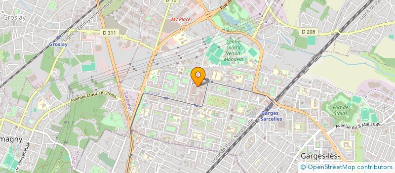 localisation de l'entreprise MONSIEUR AHCENE BENKAROUN  SARCELLES