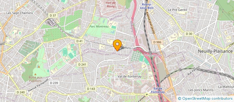 localisation de l'entreprise MONSIEUR AHCENE BOURKAIB à MONTREUIL