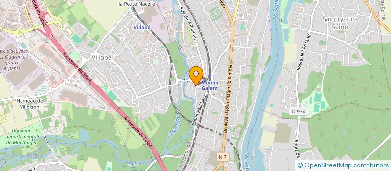 localisation de l'entreprise MONSIEUR AHCENE DJITLI  VILLABE