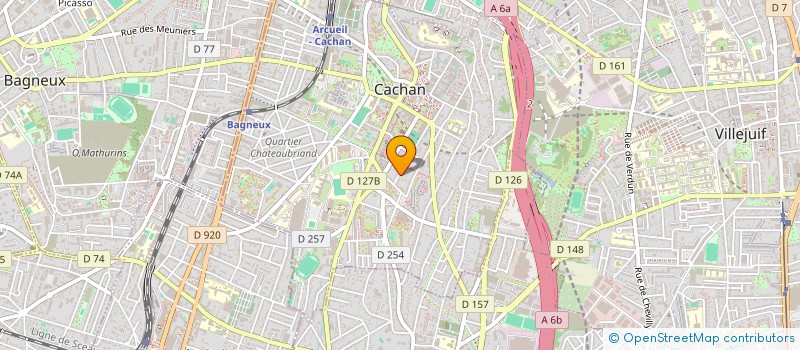 localisation de l'entreprise MONSIEUR AHCENE HOCINE L'HADJ  CACHAN