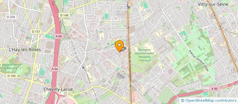 localisation de l'entreprise MONSIEUR AHCENE KAOUACHE  L'HAY-LES-ROSES