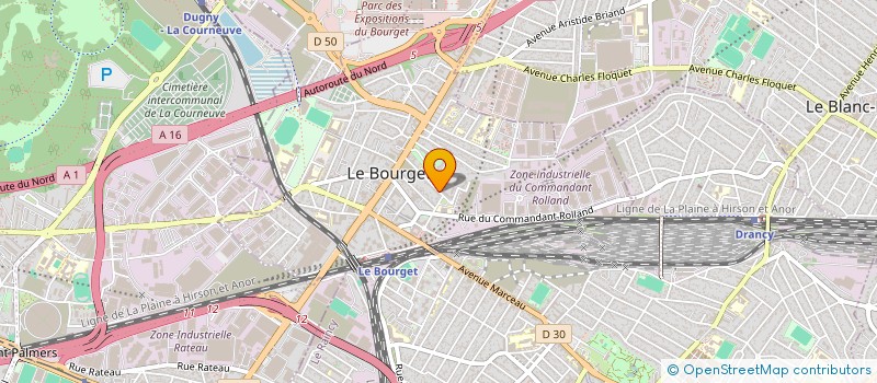 localisation de l'entreprise MONSIEUR AHCENE MOUSSI à LE BOURGET