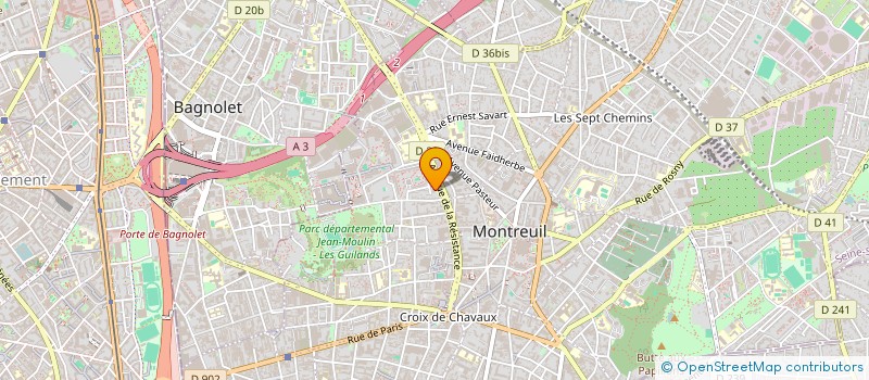 localisation de l'entreprise MONSIEUR AHCENE REZZAOUI à MONTREUIL
