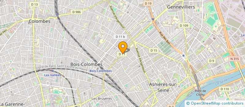 localisation de l'entreprise MONSIEUR AHLIN SANVEE à BOIS-COLOMBES