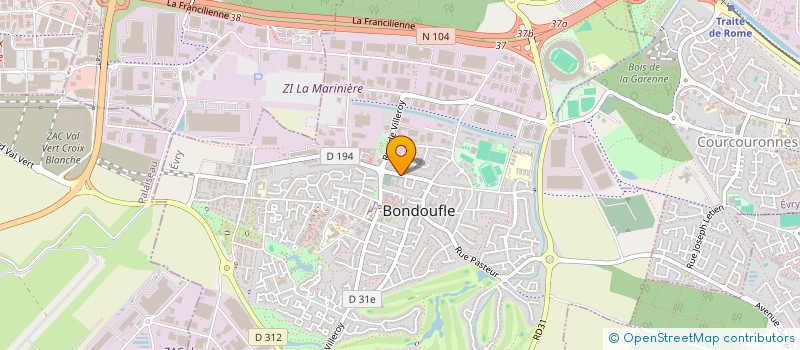 localisation de l'entreprise MONSIEUR AHLLIL KEDDOUCHE  BONDOUFLE