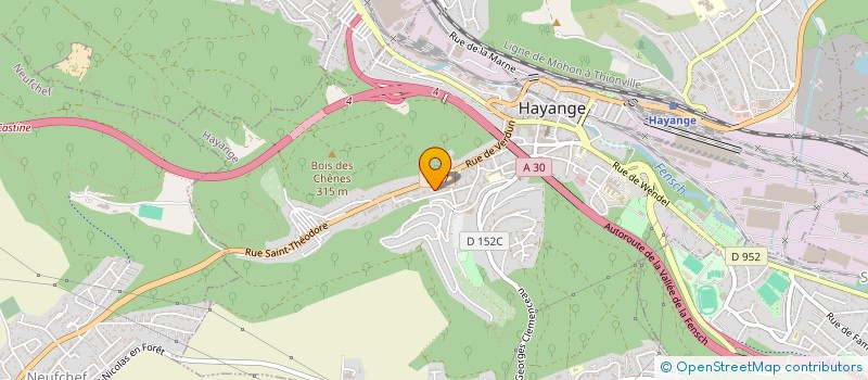 localisation de l'entreprise MONSIEUR AHLONKO KUAKUVI  HAYANGE