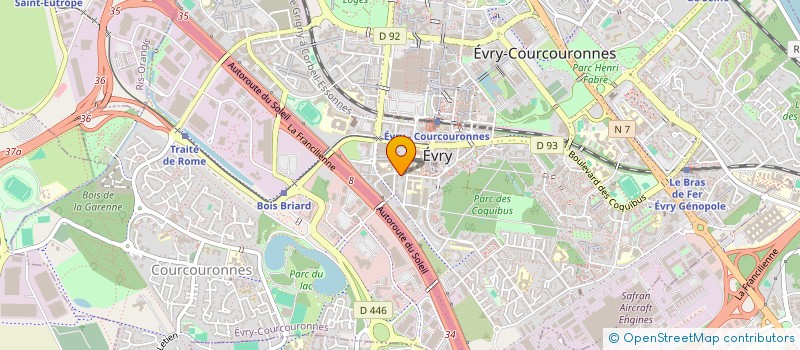 localisation de l'entreprise MONSIEUR AHLONKO SANVEE  EVRY-COURCOURONNES