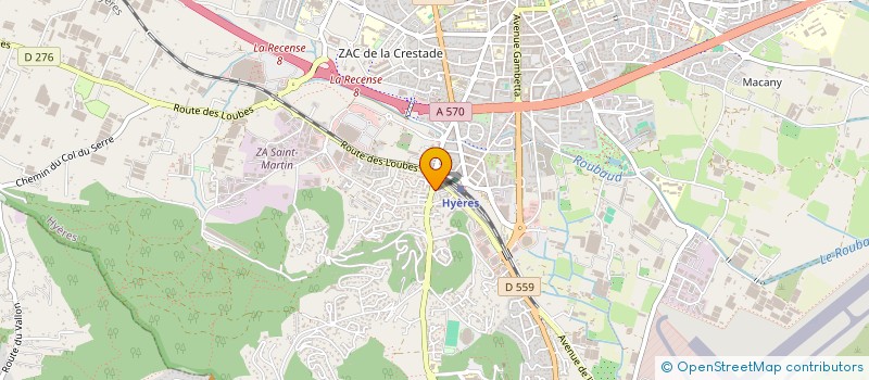 localisation de l'entreprise MONSIEUR AHMAD ALI OMAR  HYERES