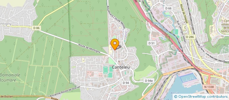 localisation de l'entreprise MONSIEUR AHMAD ALKAMEL  CANTELEU