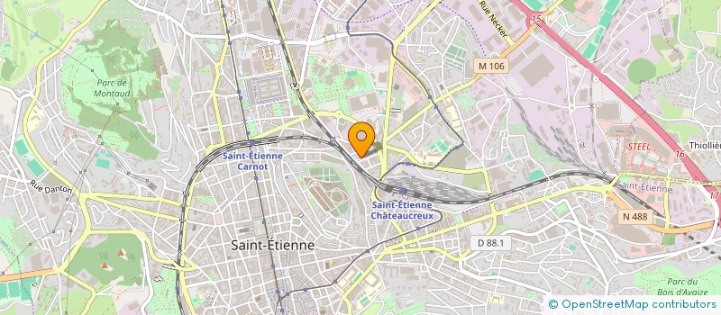 localisation de l'entreprise MONSIEUR AHMAD DKKOU  SAINT-ETIENNE